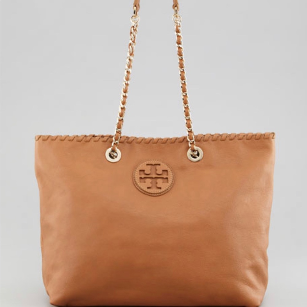 Tory Burch Marion East West Tote Tan